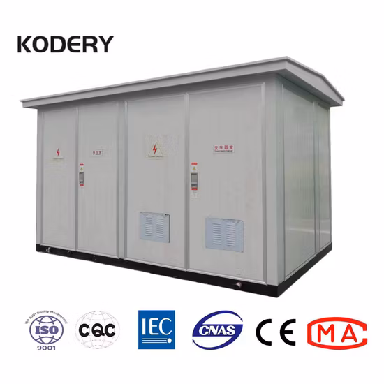 Kodery Box-Typ mobile vorgefertigte kompakte Umspannstation für den Außenbereich